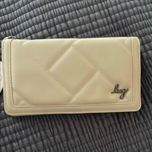 Lug Beige Quilted Women's Wallet